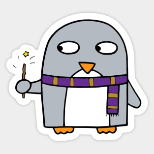 Penguin Wizard Sticker